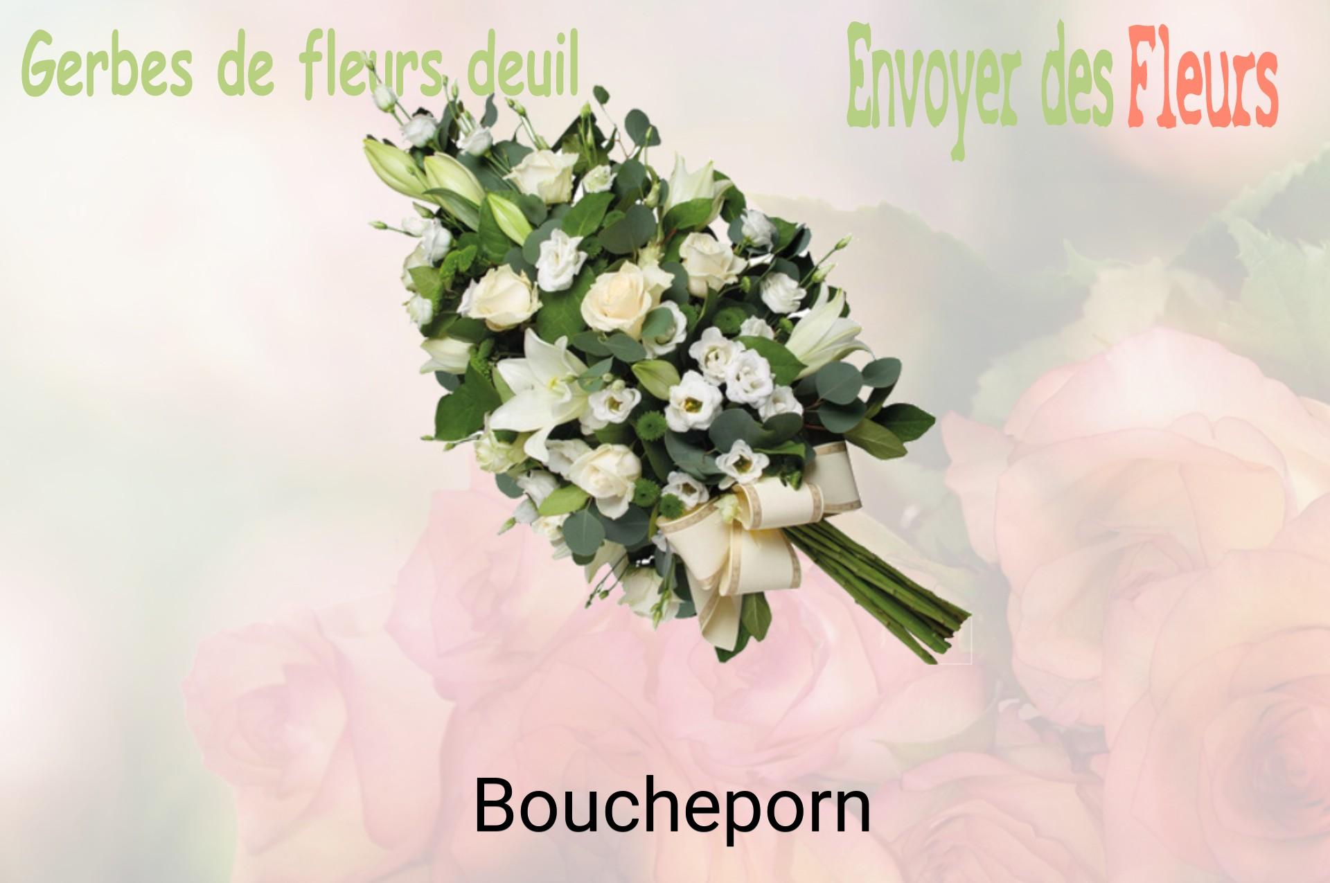Gerbe de fleurs de deuil livrée à Boucheporn
